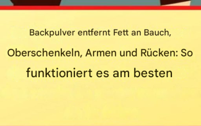 Backpulver löst Fett an all diesen Stellen – es funktioniert aber nur, wenn es so zubereitet wird!