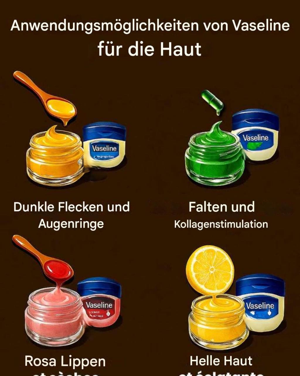 Die Anwendung und Vorteile von Vaseline für Haut, Lippen und Haare