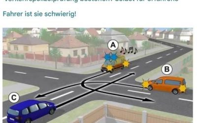 Können Sie diese Verkehrspolizeiprüfung bestehen? Sie ist selbst für erfahrene Fahrer eine Herausforderung!