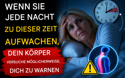 Wenn Sie jede Nacht um diese Zeit aufwachen, versucht Ihr Körper Sie möglicherweise zu warnen.