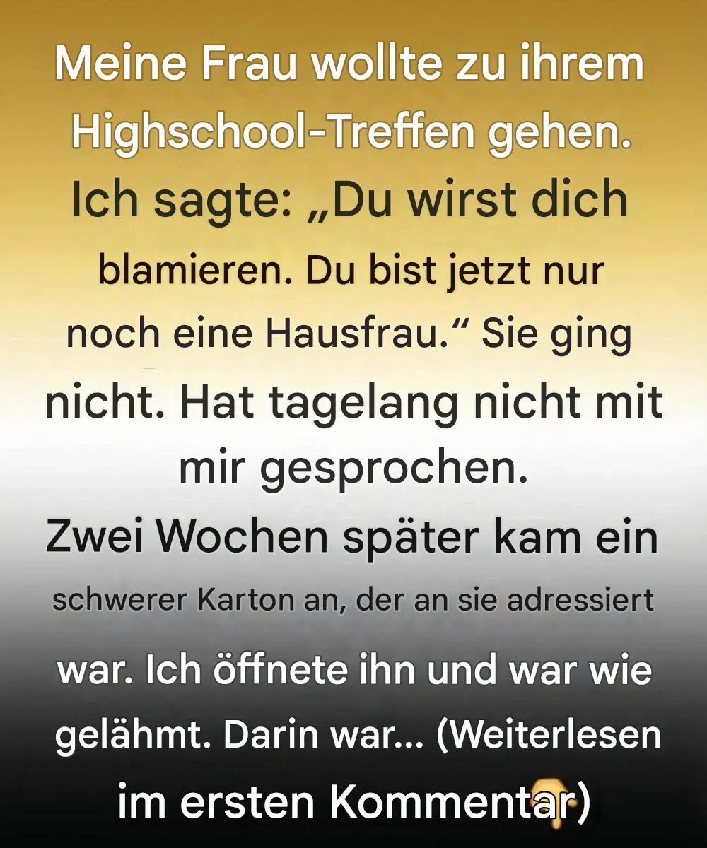 Zehn Jahre lang nannte ich meine Frau nur „Hausfrau“. Dann tauchte ein mysteriöses Paket vor unserer Tür auf, das das 500.000-Dollar-Geheimnis enthüllte, das sie vor mir verborgen hatte.