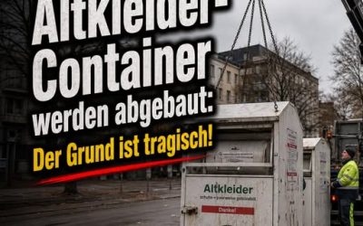 Tausende Altkleidercontainer werden abgebaut: Der Grund ist tragisch!