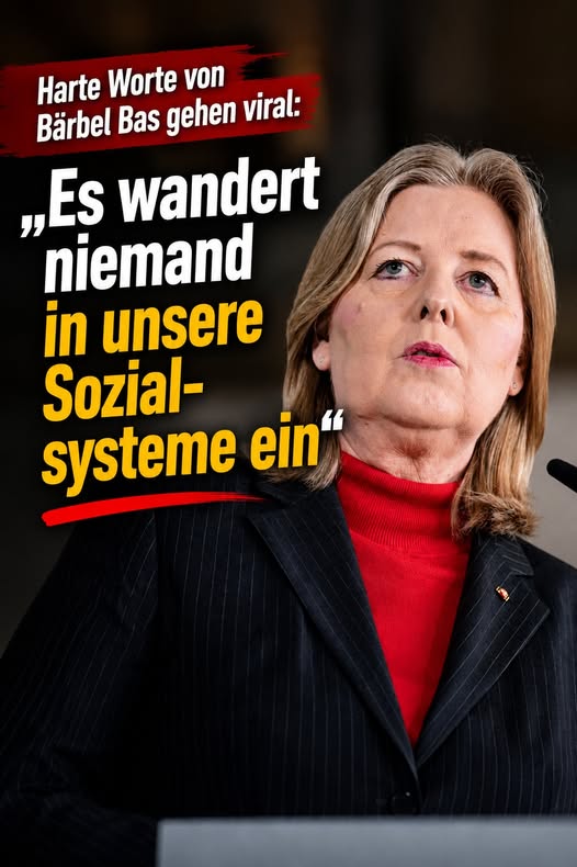 Bärbel Bas: Es wandert niemand in unsere Sozialsysteme ein – der Shitstorm geht viral!