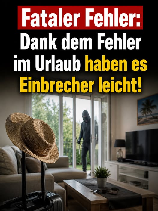 Urlaubstipp, der Einbrecher freuen lässt – Polizei warnt vor diesen Fehlern!