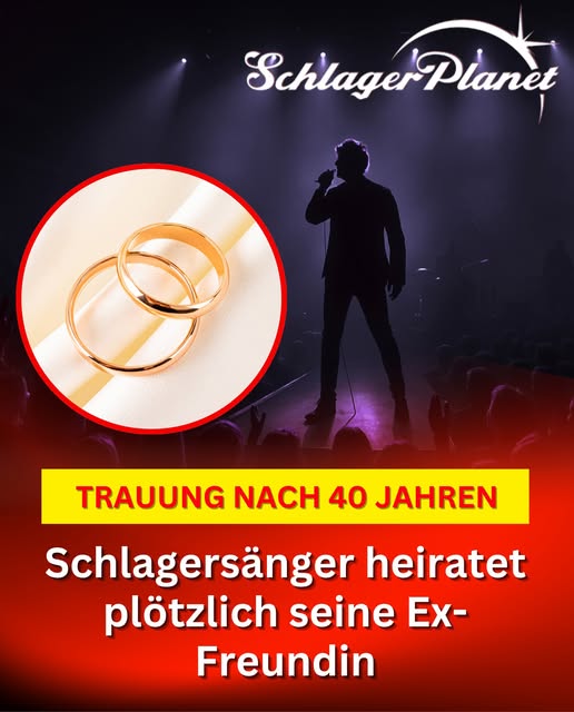 Trauung nach 40 Jahren: Schlagersänger heiratet seine Ex-Freundin