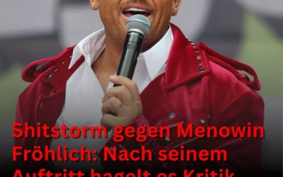 Shitstorm gegen Menowin Fröhlich: Nach seinem Auftritt beim SchlagerOlymp hagelt es Kritik