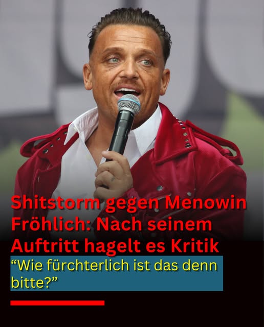 Shitstorm gegen Menowin Fröhlich: Nach seinem Auftritt beim SchlagerOlymp hagelt es Kritik