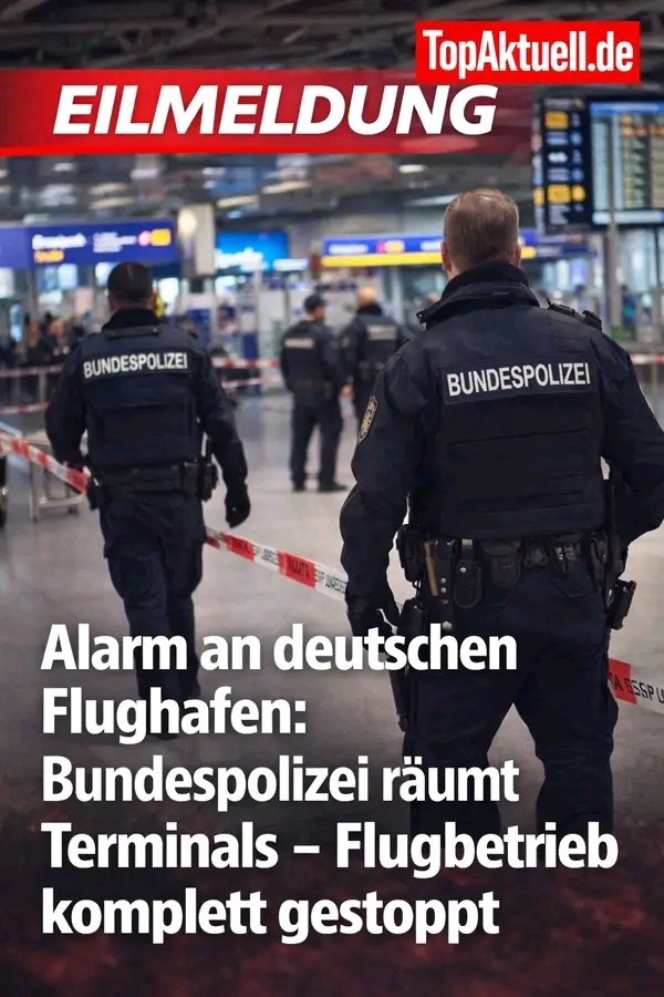 Sirenen, Absperrungen, Chaos am Airport: Nach einem Vorfall rückt die Bundespolizei an