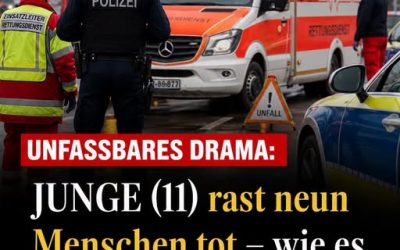 Unglaubliches Drama: Junge (11) rast neun Menschen tot