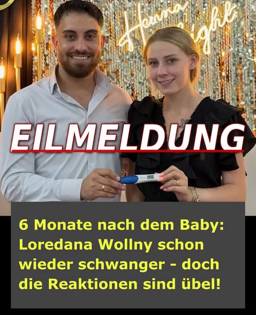 Loredana Wollny sechs Monate nach dem zweiten Baby schon wieder schwanger – so reagiert die Familie!