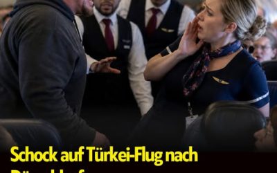 Auf Flug von der Türkei nach Düsseldorf: Passagier schlägt auf Flugbegleiterin ein – der Grund sorgt für Entsetzen