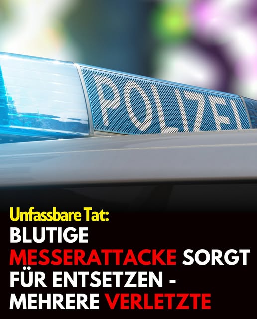 Blutige Messerattacke sorgt für Entsetzen – mehrere Verletzte
