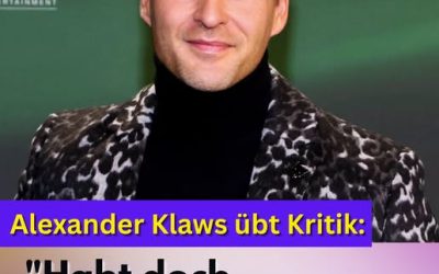 Alexander Klaws übt deutliche Kritik: „Habt doch wenigstens den Anstand, …“
