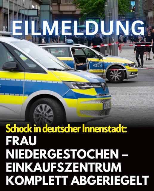 Schock in deutsche Innenstadt: Frau niedergestochen – Einkaufszentrum komplett abgeriegelt!