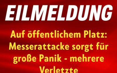 Auf öffentlichem Platz: Messerattacke sorgt für große Panik – mehrere Verletzte