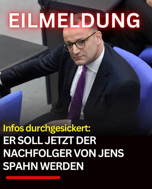 Infos durchgesickert: ER soll der Nachfolger von Jens Spahn werden