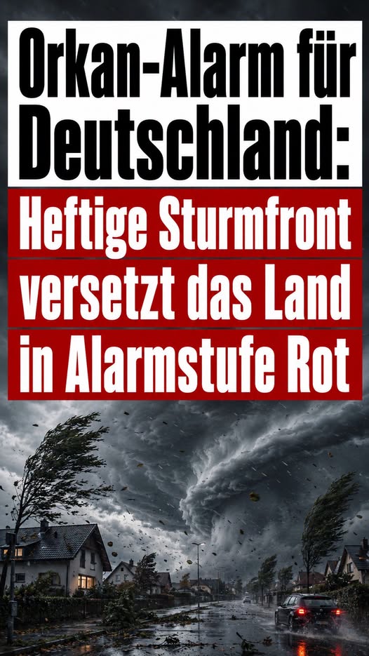 Alarmstufe Rot: Heftige Orkanfront trifft Deutschland!