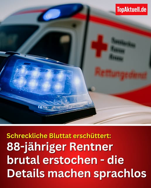 Rentner erstochen – Sohn in U-Haft! Ein Detail schockiert besonders.