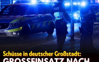 Schüsse in deutscher Großstadt: Großeinsatz nach mehreren Verletzten