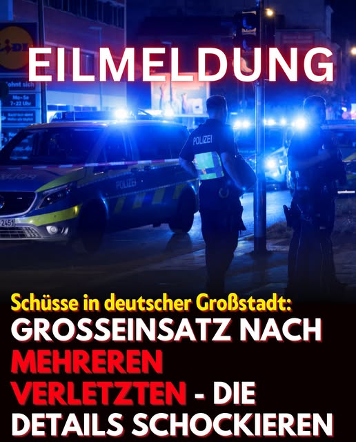 Schüsse in deutscher Großstadt: Großeinsatz nach mehreren Verletzten