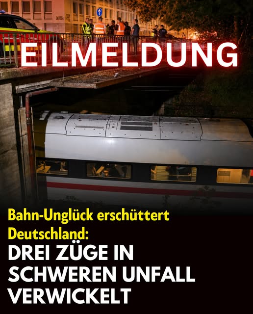 Bahn-Unglück erschüttert Deutschland: Drei Züge in schweren Unfall verwickelt – die Hintergründe schockieren
